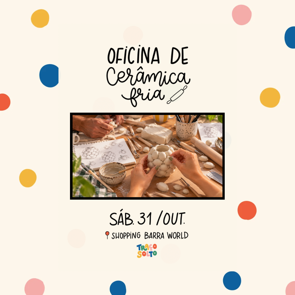 Oficina de Cerâmica Fria 🎨🤲